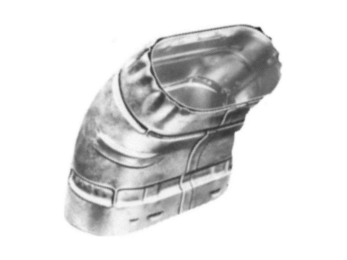 American Metal Products 4O45S Degree gas vent elbow