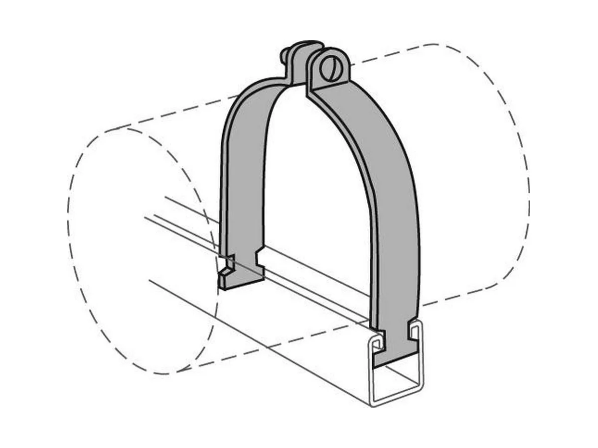 Anvil-Strut 2400323768 Steel strut pipe clamp