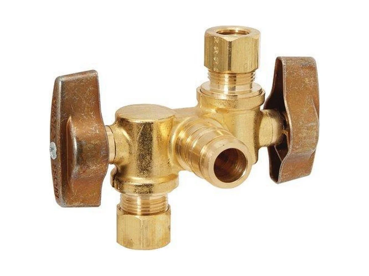 BrassCraft KTBRPX1901DVX R Compression shut off valve