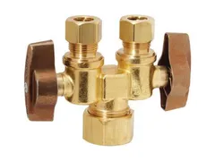 BrassCraft KTCR1901DVSX R Compact dual shut-off valve