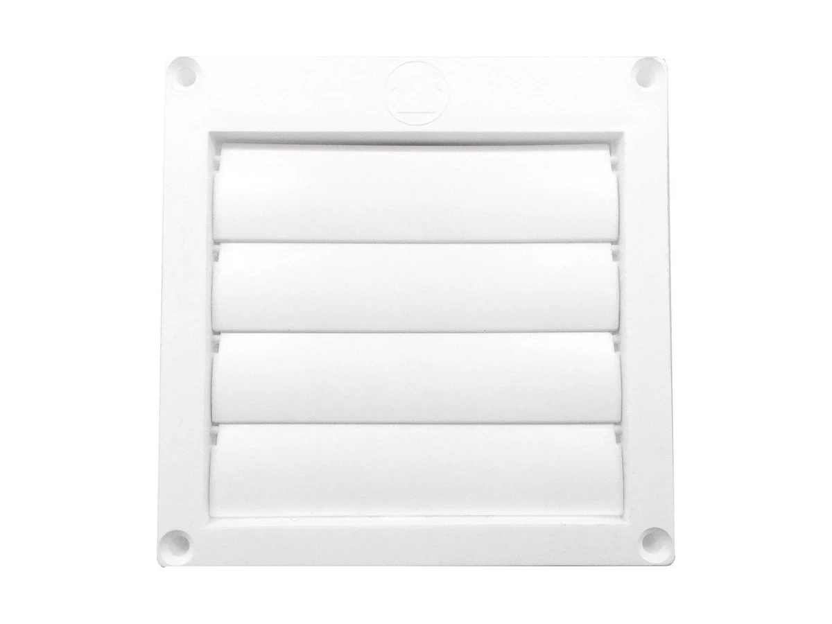 Builder's Best 110286 Louvered hood in white