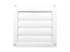 Builder's Best 110286 Louvered hood in white