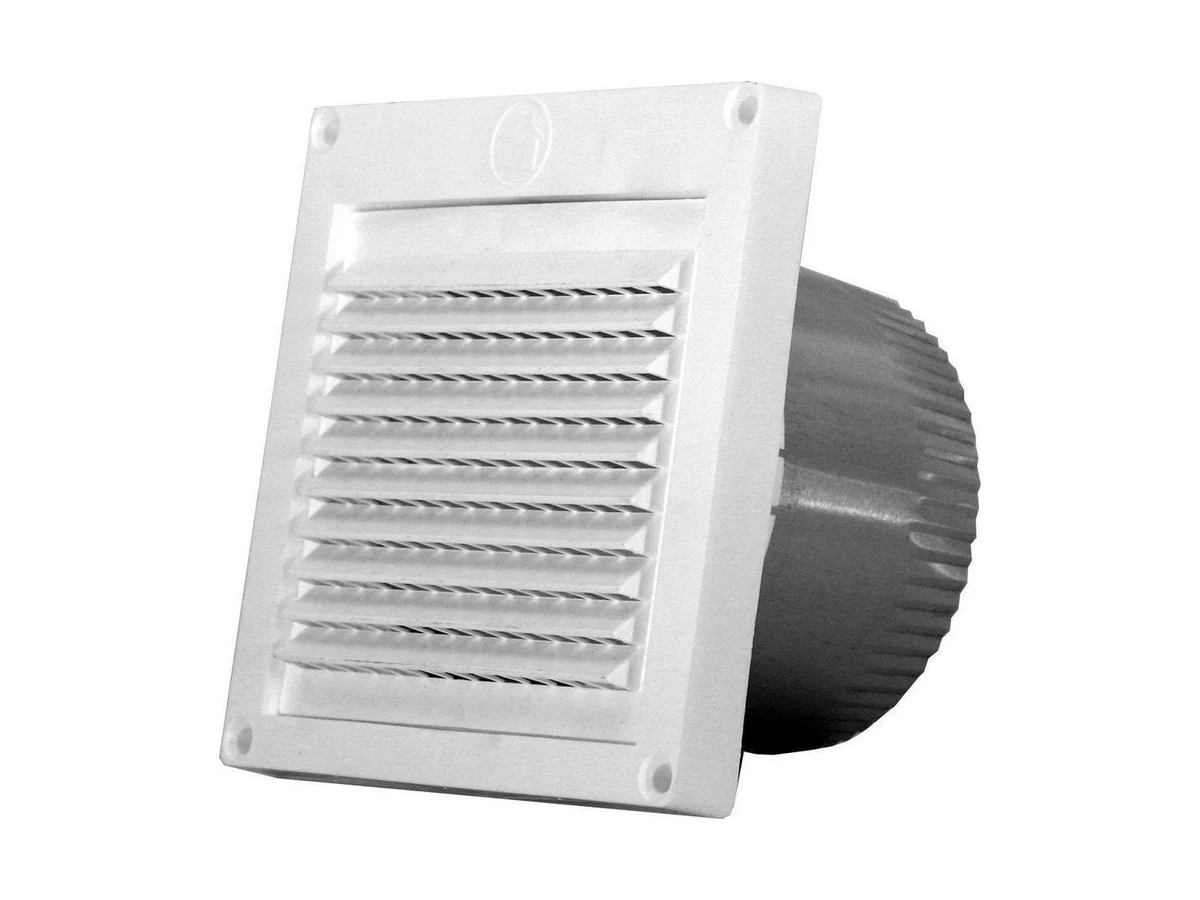 Builder's Best 110812 White louvered hood