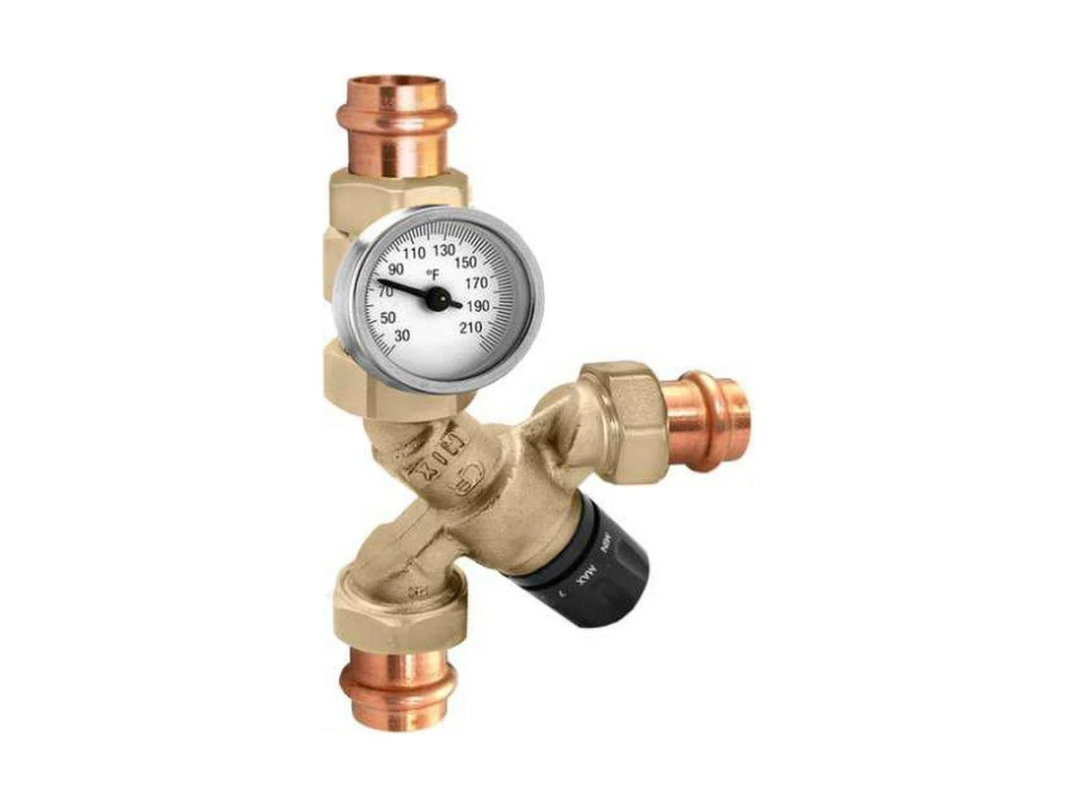 Caleffi North America 520516A Angled thermostatic mixing valve