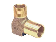 Campbell Manufacturing HE-4TLF Degree brass elbow