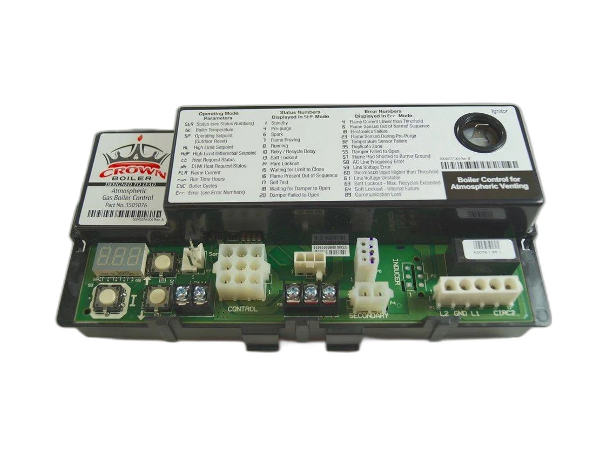 Crown Boiler 3505076 Draft hot water boilers