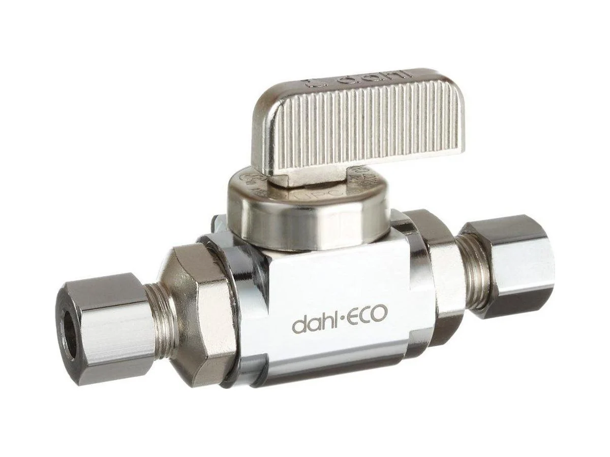 dahl Valve Mini-Ball 511-30-30-BAG Valve in chrome plated