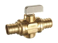 dahl Valve Mini-Ball 521-14-PX5-BAG Valve in rough brass