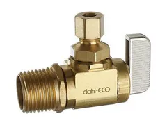 dahl Valve Mini-Ball 621-01-30 Valve in rough brass