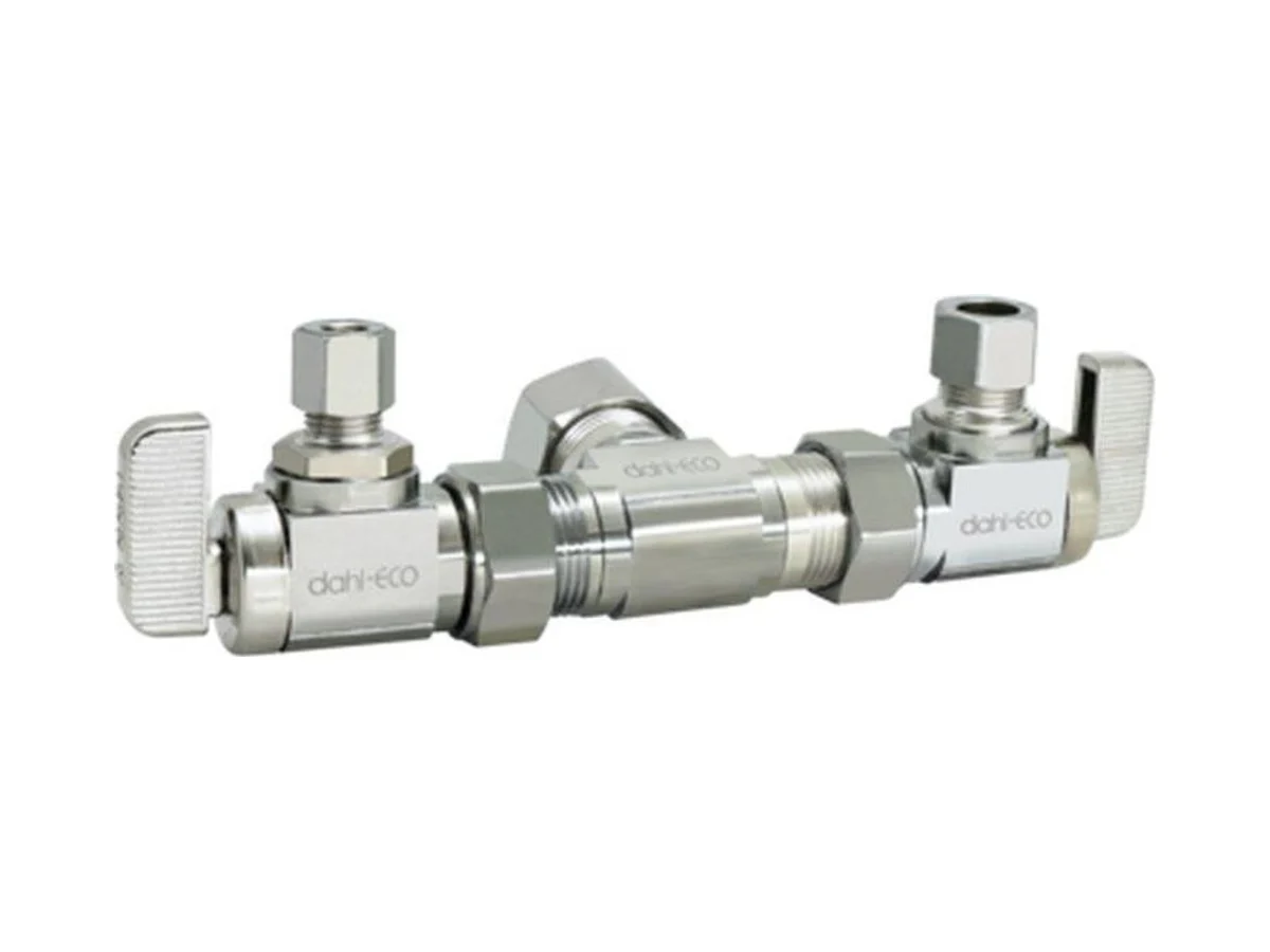 dahl Valve Mini-Ball E33-4000 Valve in chrome plated