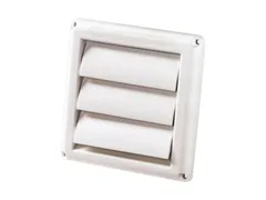 Deflecto Supurr-Vent HS4W48 White louvered hood