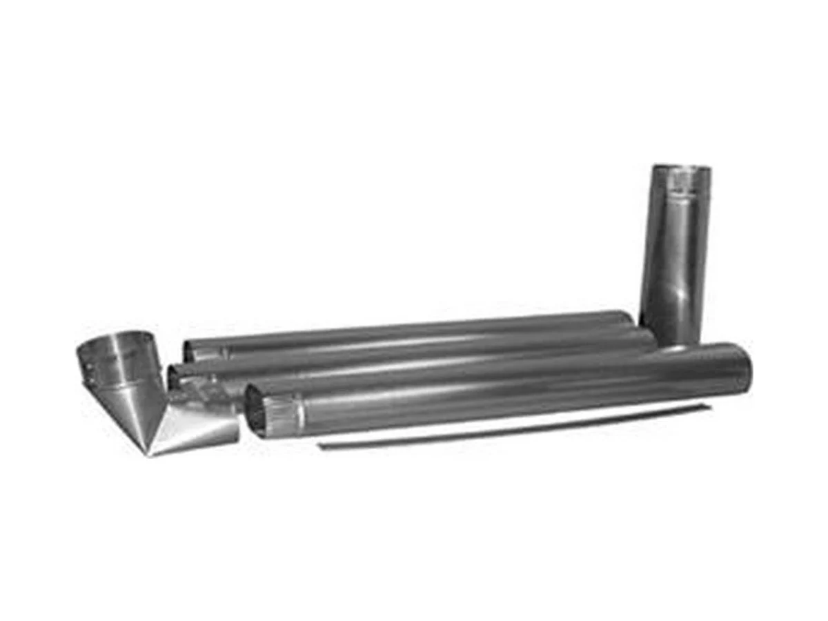Deflecto DAIW Silver aluminum dryer vent