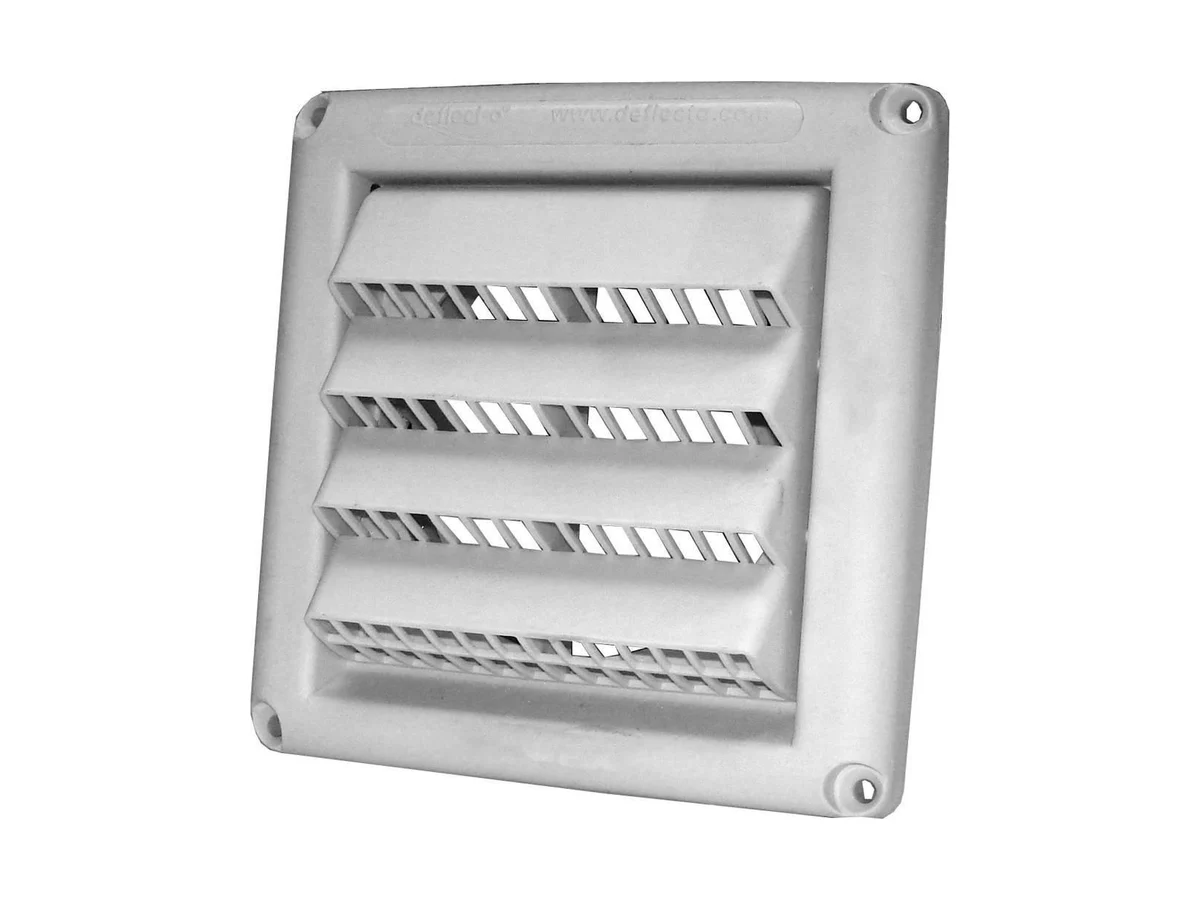Deflecto HSM4W/24 In white louvered hood