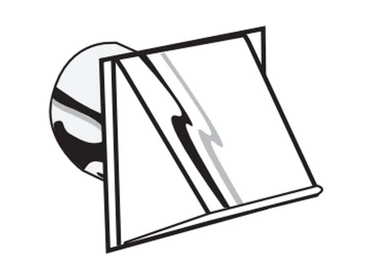 Deflecto WACA6S Vent in silver aluminum