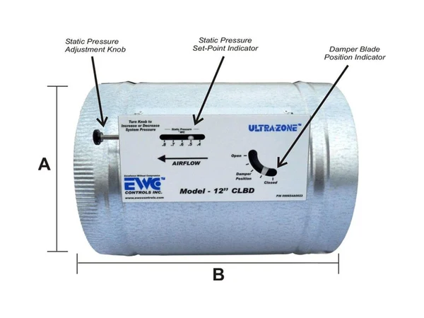 EWC Controls 10 CLBD Bypass damper