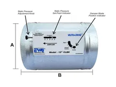 EWC Controls 10 CLBD Bypass damper