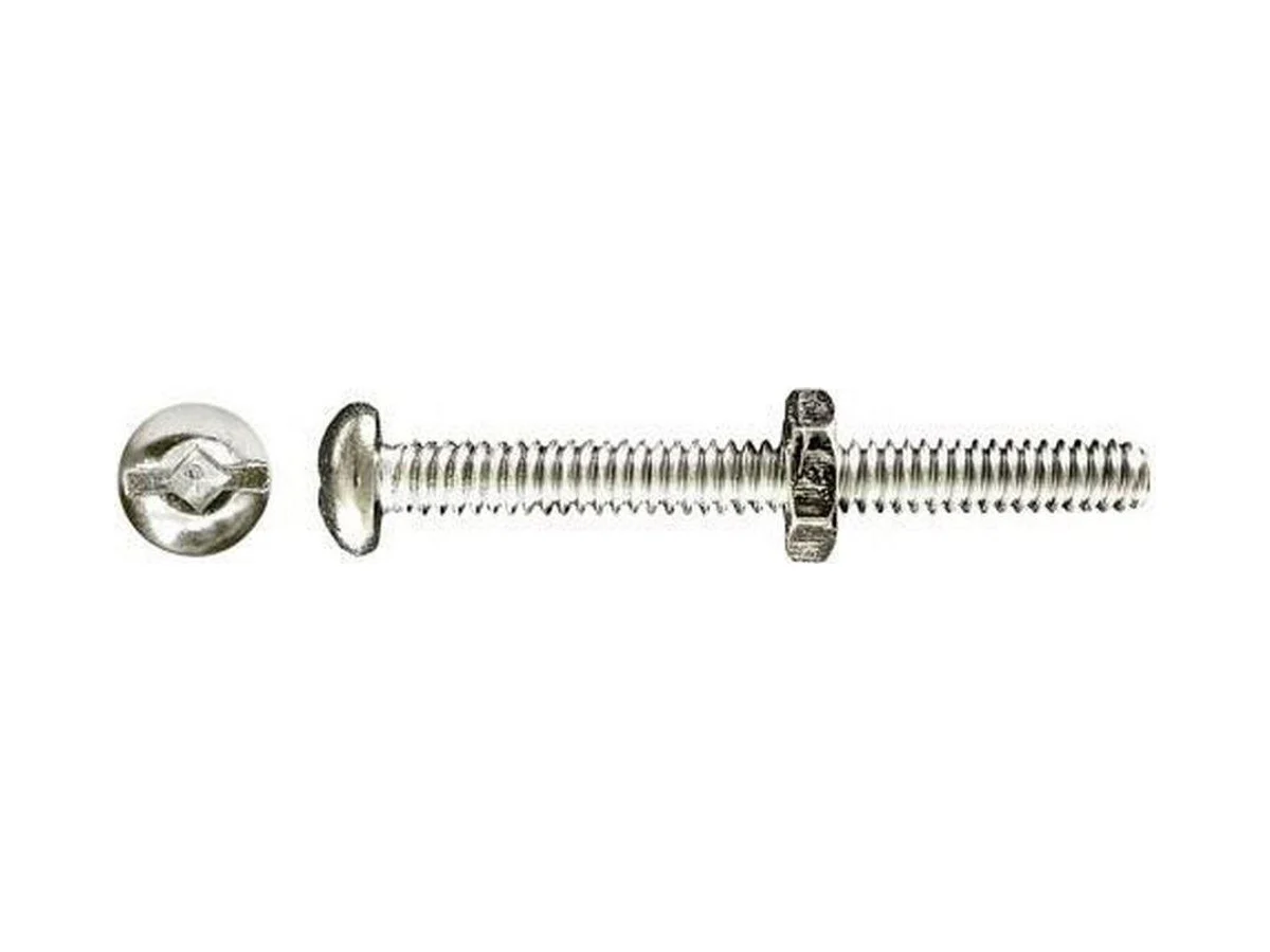 Hodell-Natco RDSB0250075CZ Stove bolt with nut