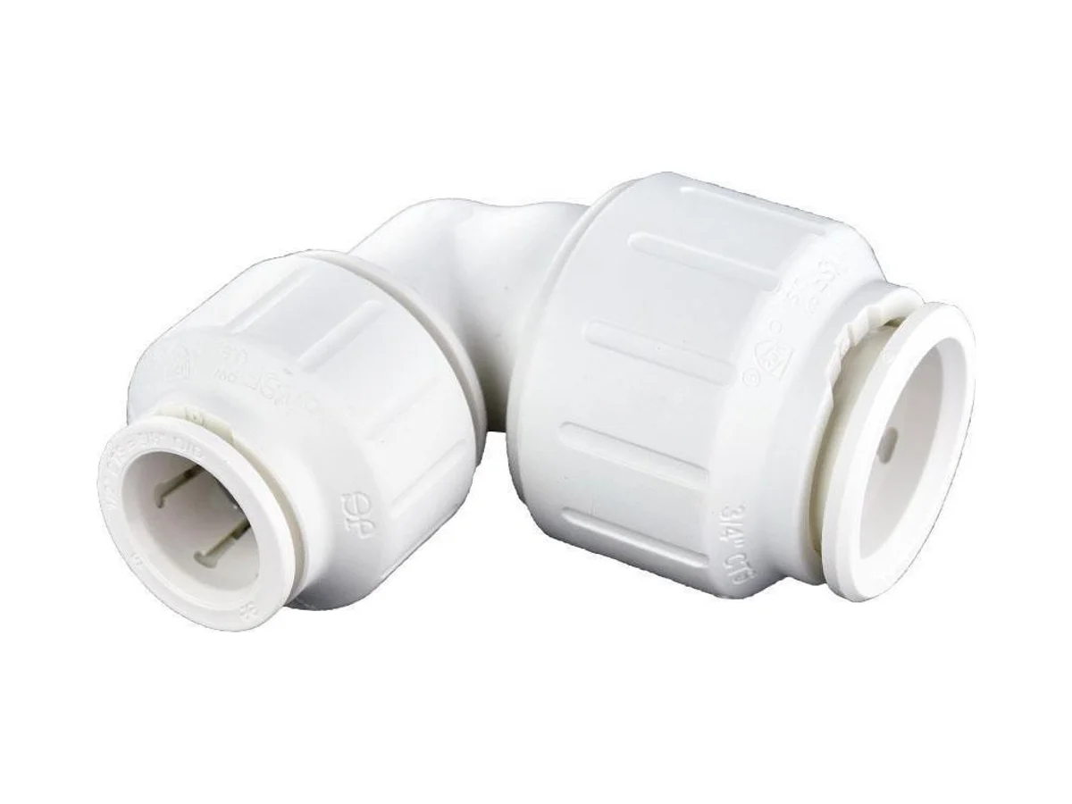 John Guest PEI212820 Twist lock valve elbow