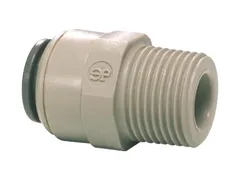 John Guest PM010822S-US Gray acetal male connector