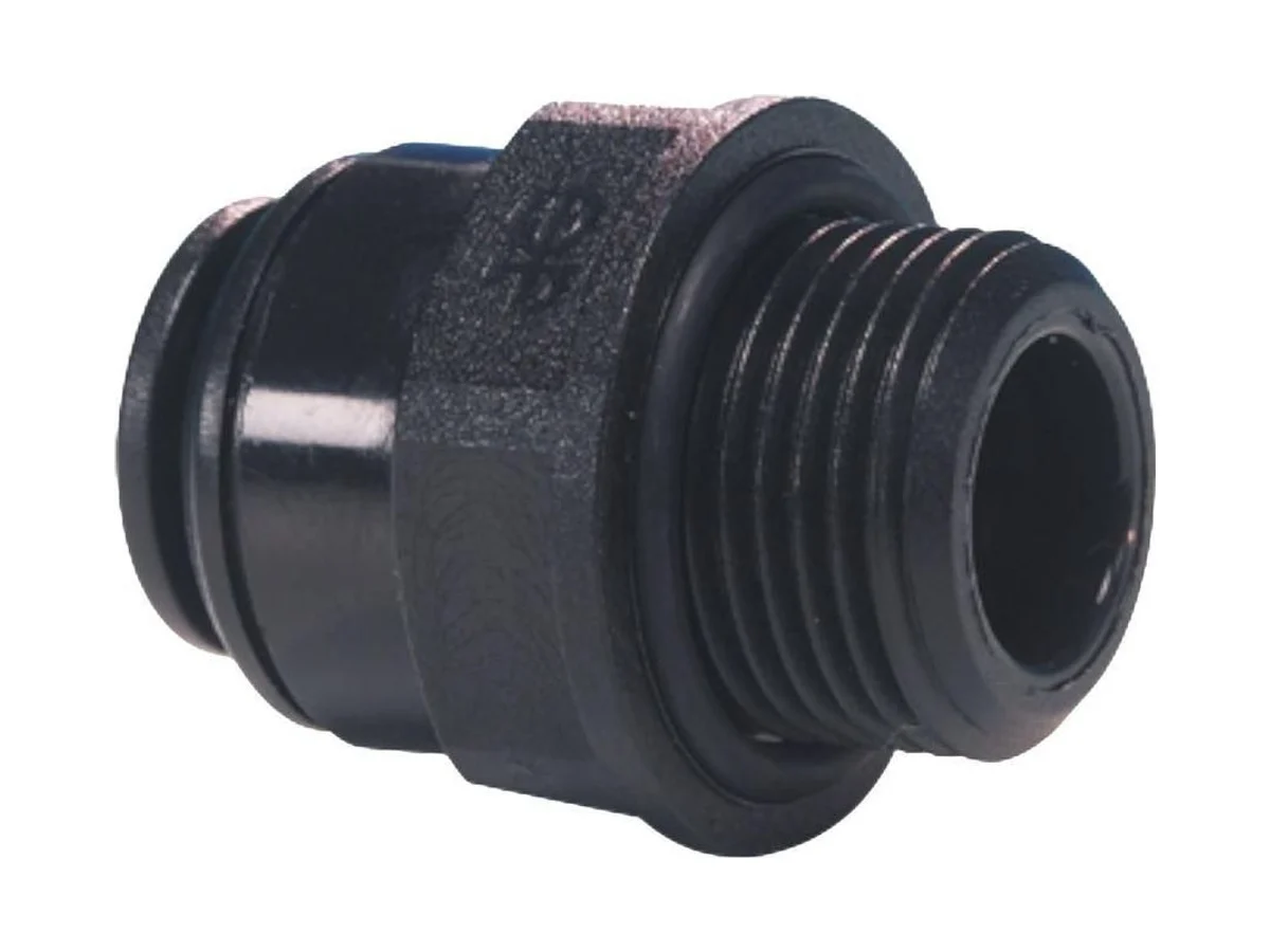 John Guest PM011013E-US Black acetal male connector