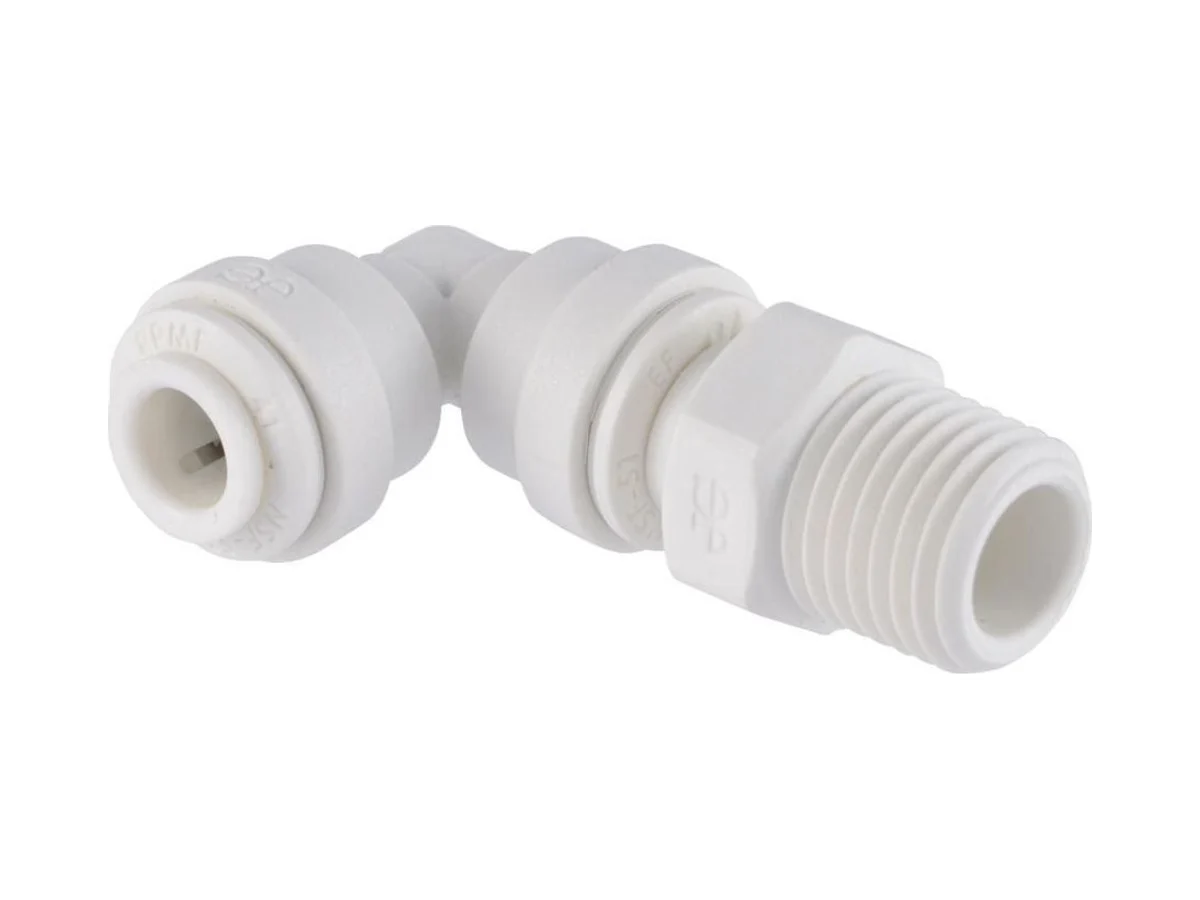 John Guest PP091222W Polypropylene swvl elbow bulk