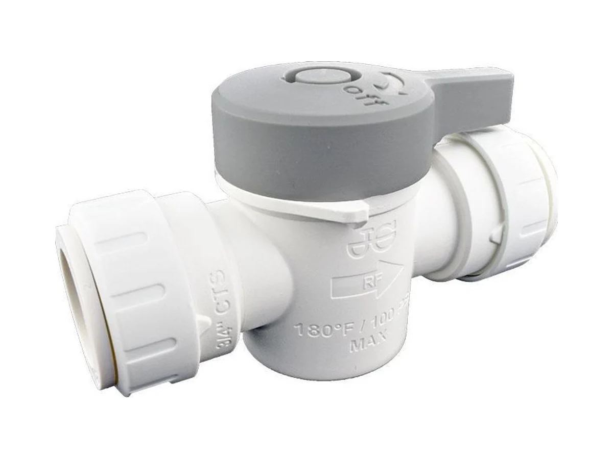 John Guest PSEISV28P Push-to-connect shut off valve