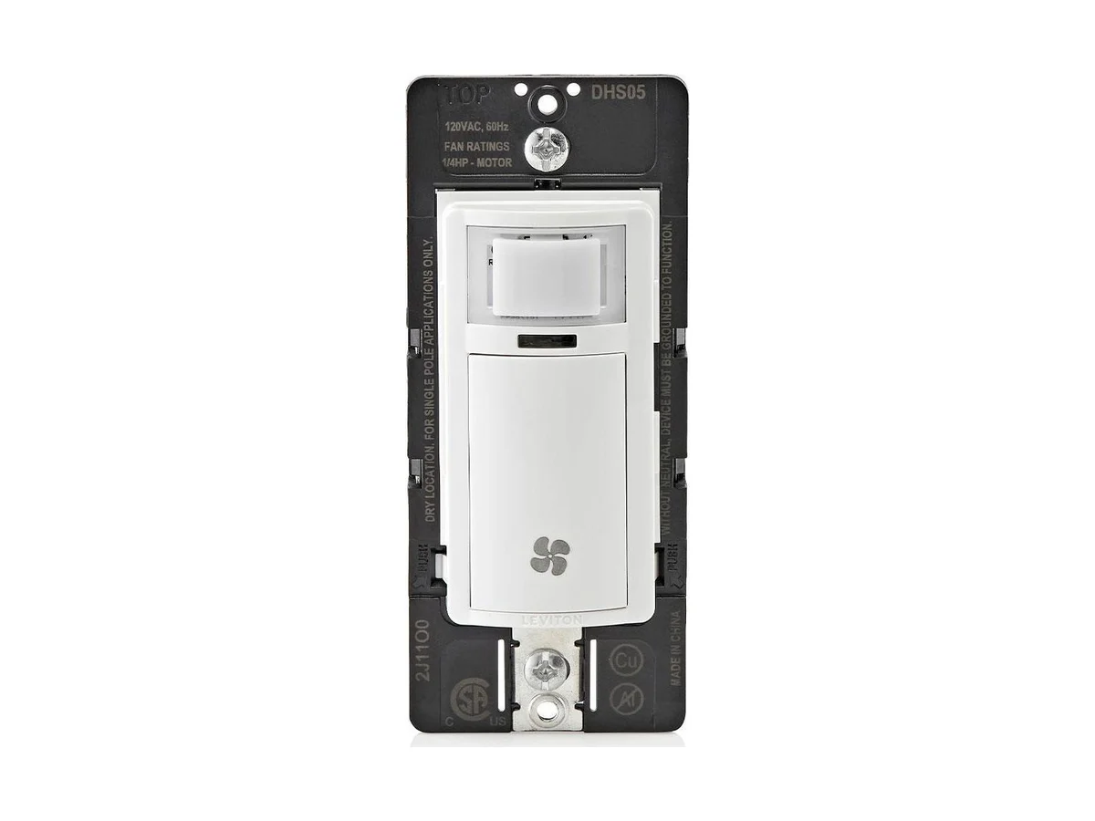 LEVITON Decora DHS05-1LW Sensor and fan control