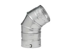 Metal Fab 3M45/60 Degree gas vent elbow