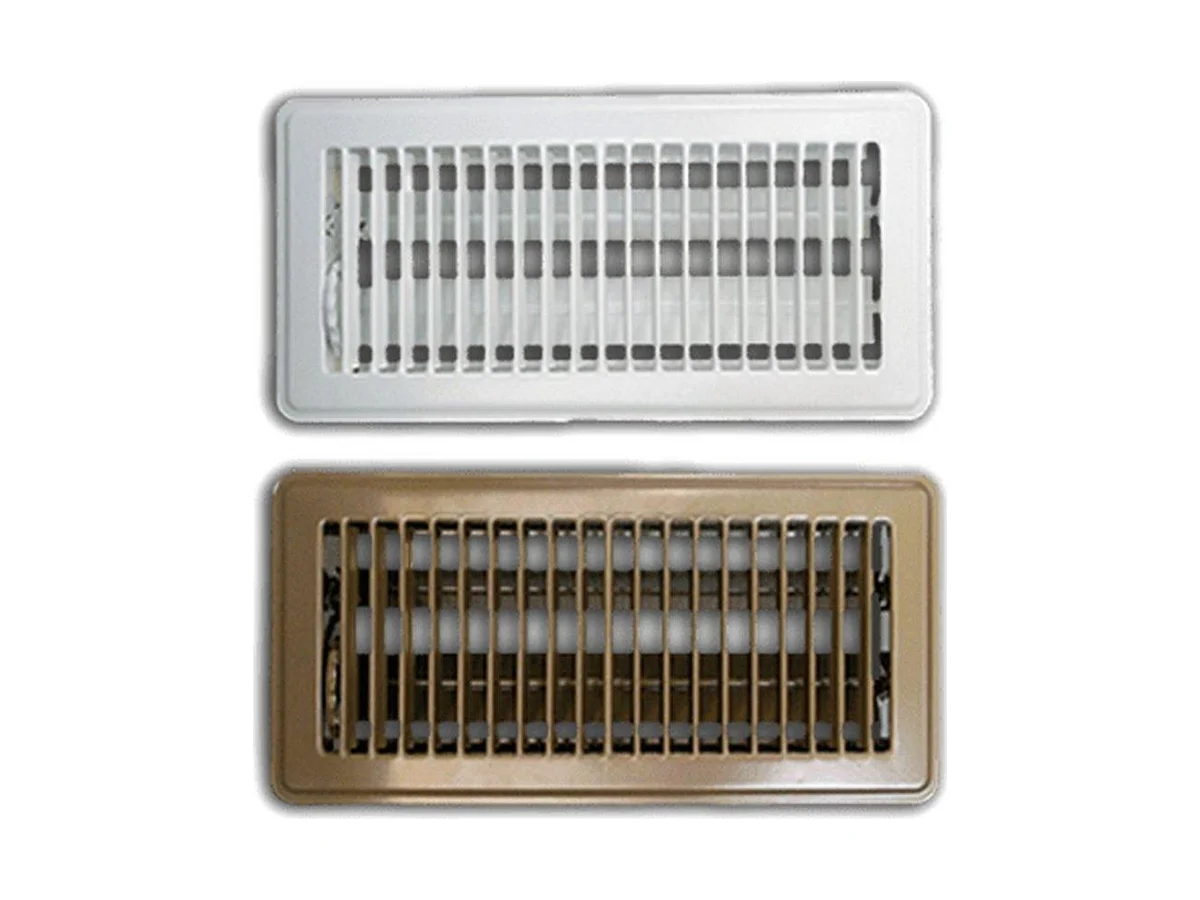Metal Fab MFFR48B Floor register brown steel