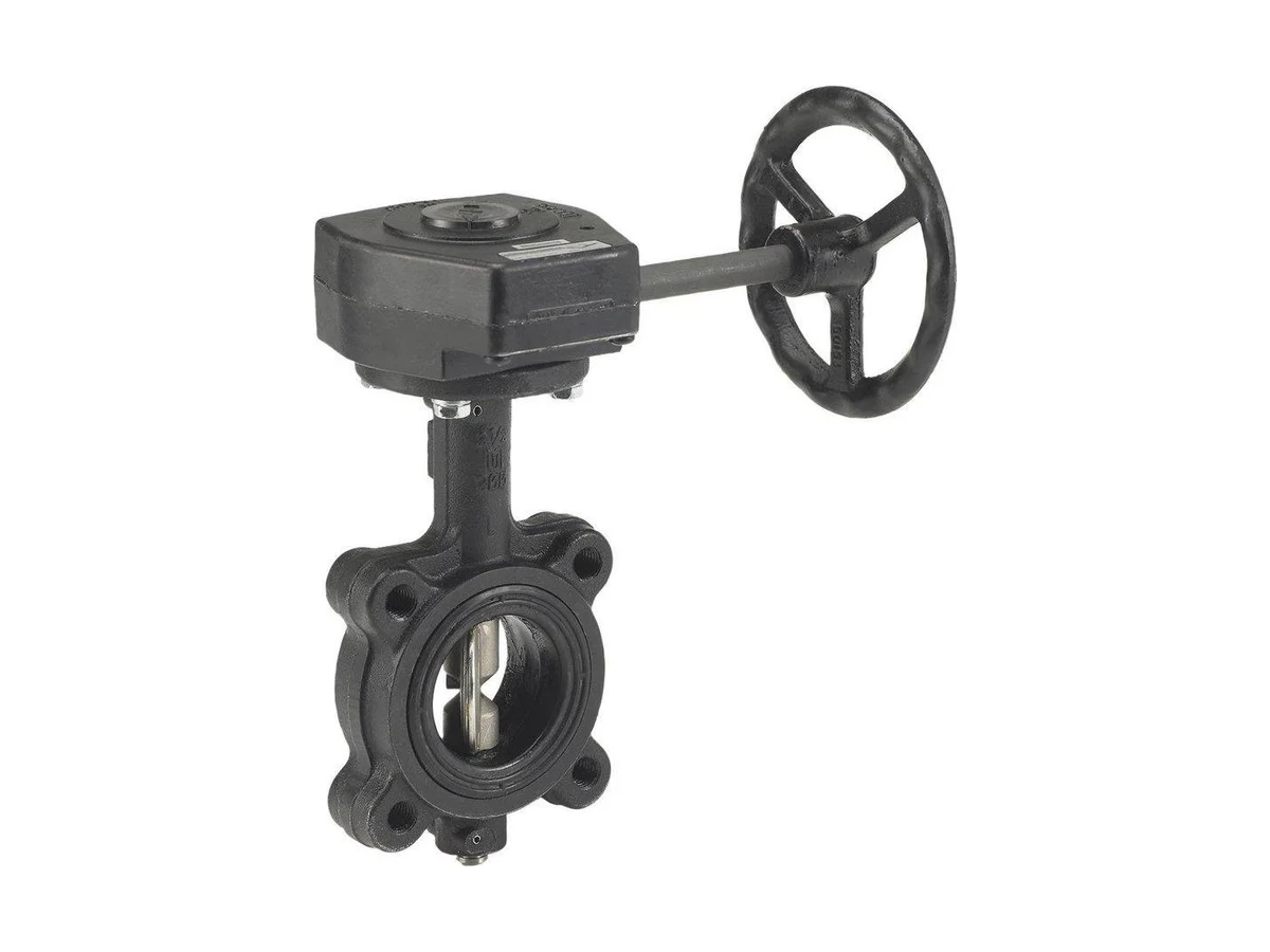 Milwaukee Valve ML333E D W Operator handle butterfly valve