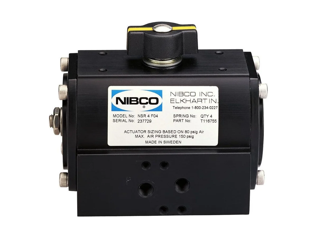NIBCO T116754 Pneumatic anodized aluminum actuator