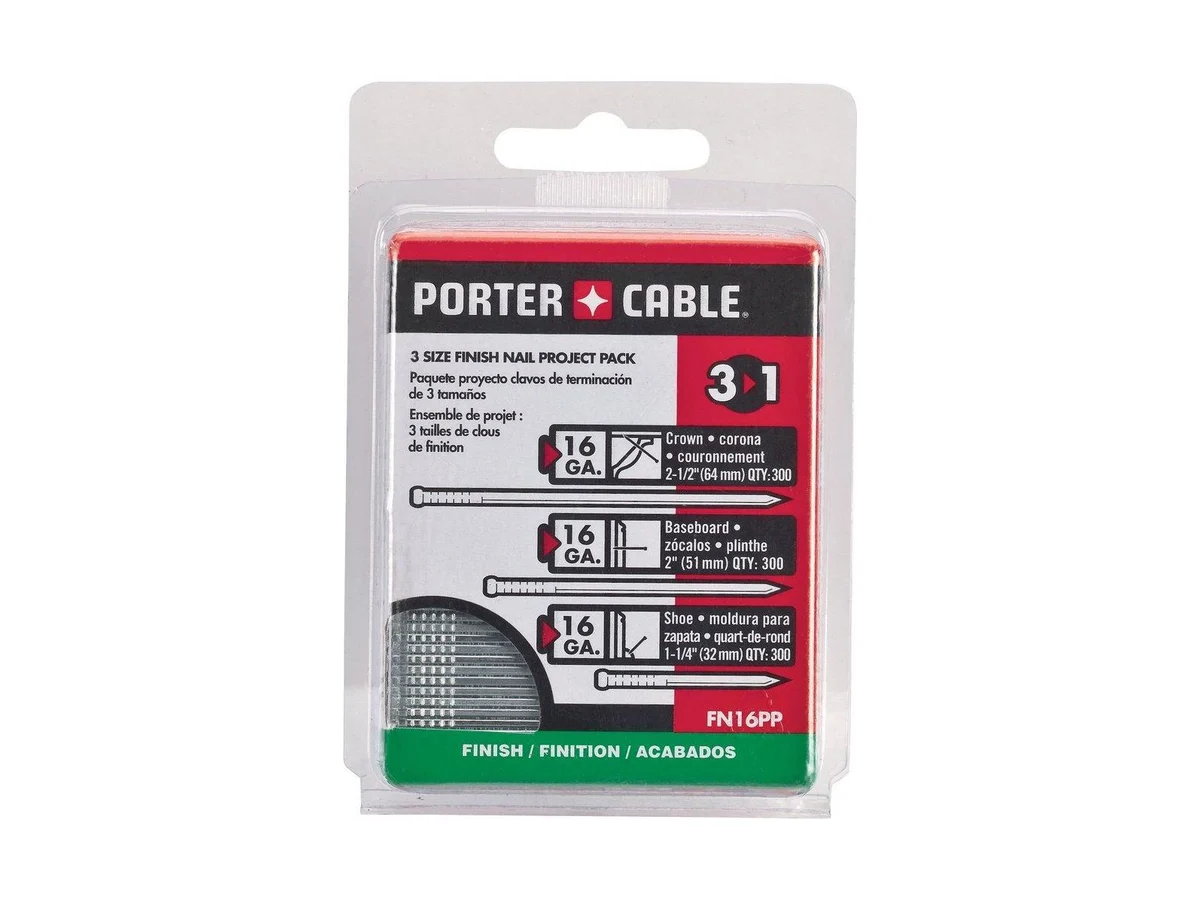 Porter Cable FN16PP Finish nail project pack