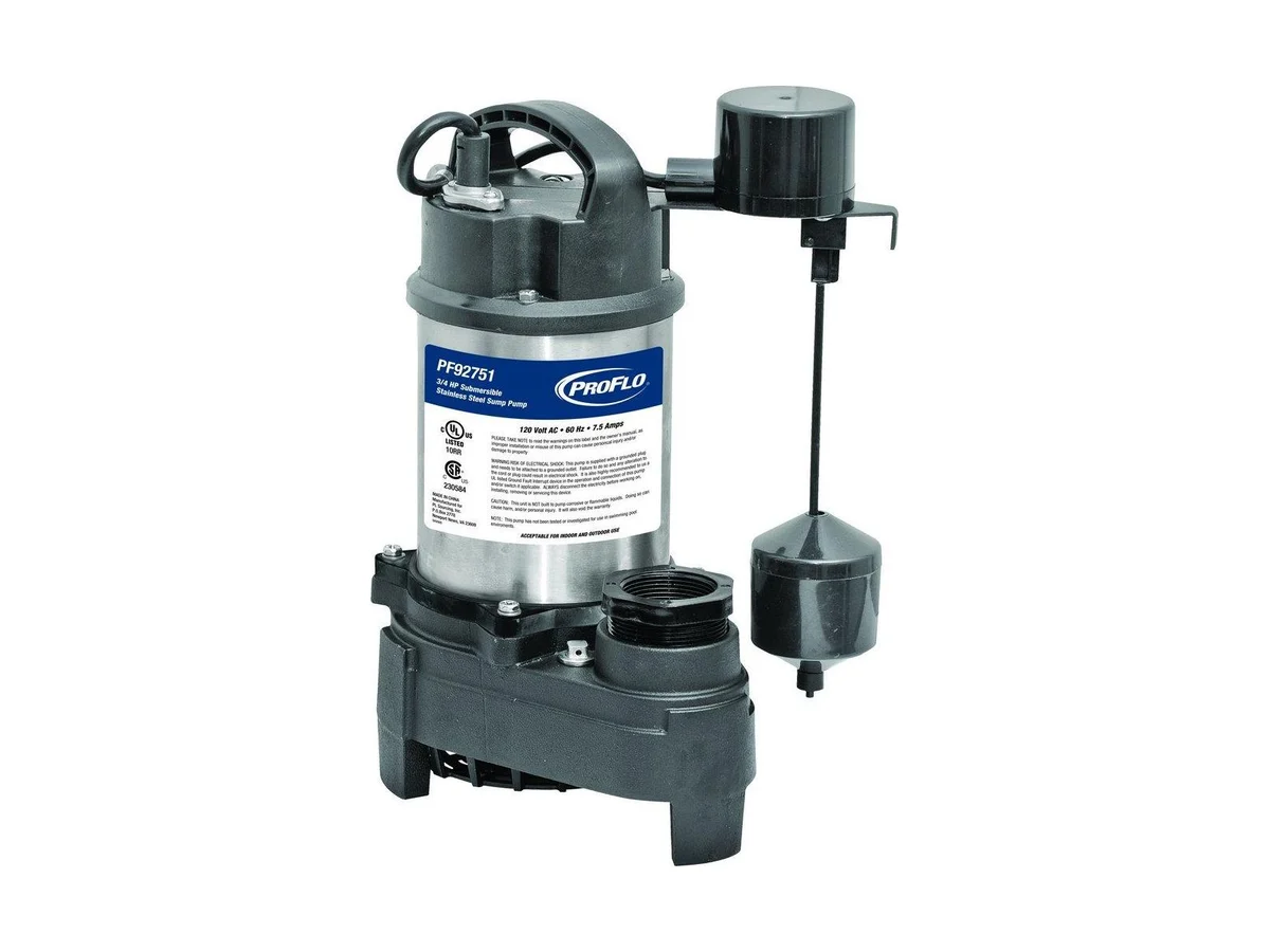 PROFLO PF92751 Iron submersible sump pump