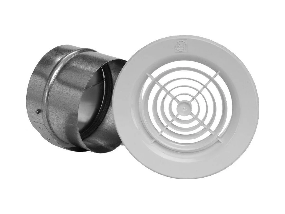 S&P USA Ventilation PG-100 White plastic and steel