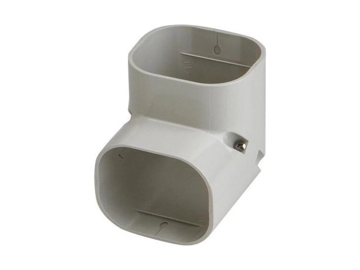 Slimduct 86022 Vertical elbow in ivory