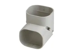 Slimduct 86022 Vertical elbow in ivory
