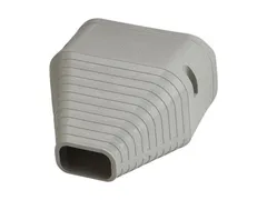 Slimduct 86227 End fitting in ivory