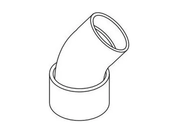 System 397071 Degree gas vent elbow