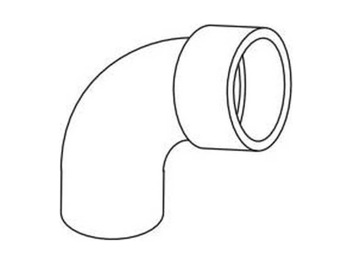 System 397233 Degree gas vent elbow