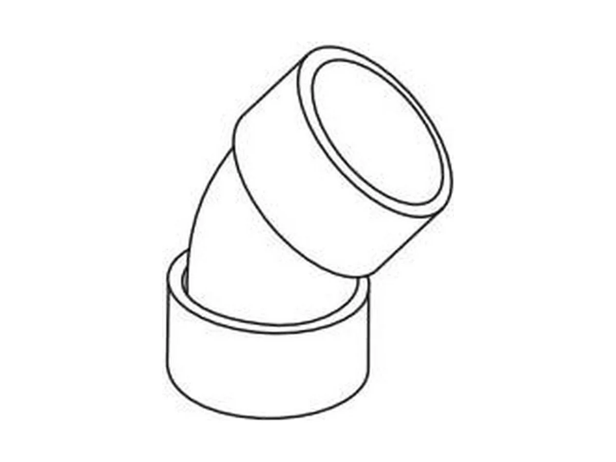 System 397243 Degree gas vent elbow
