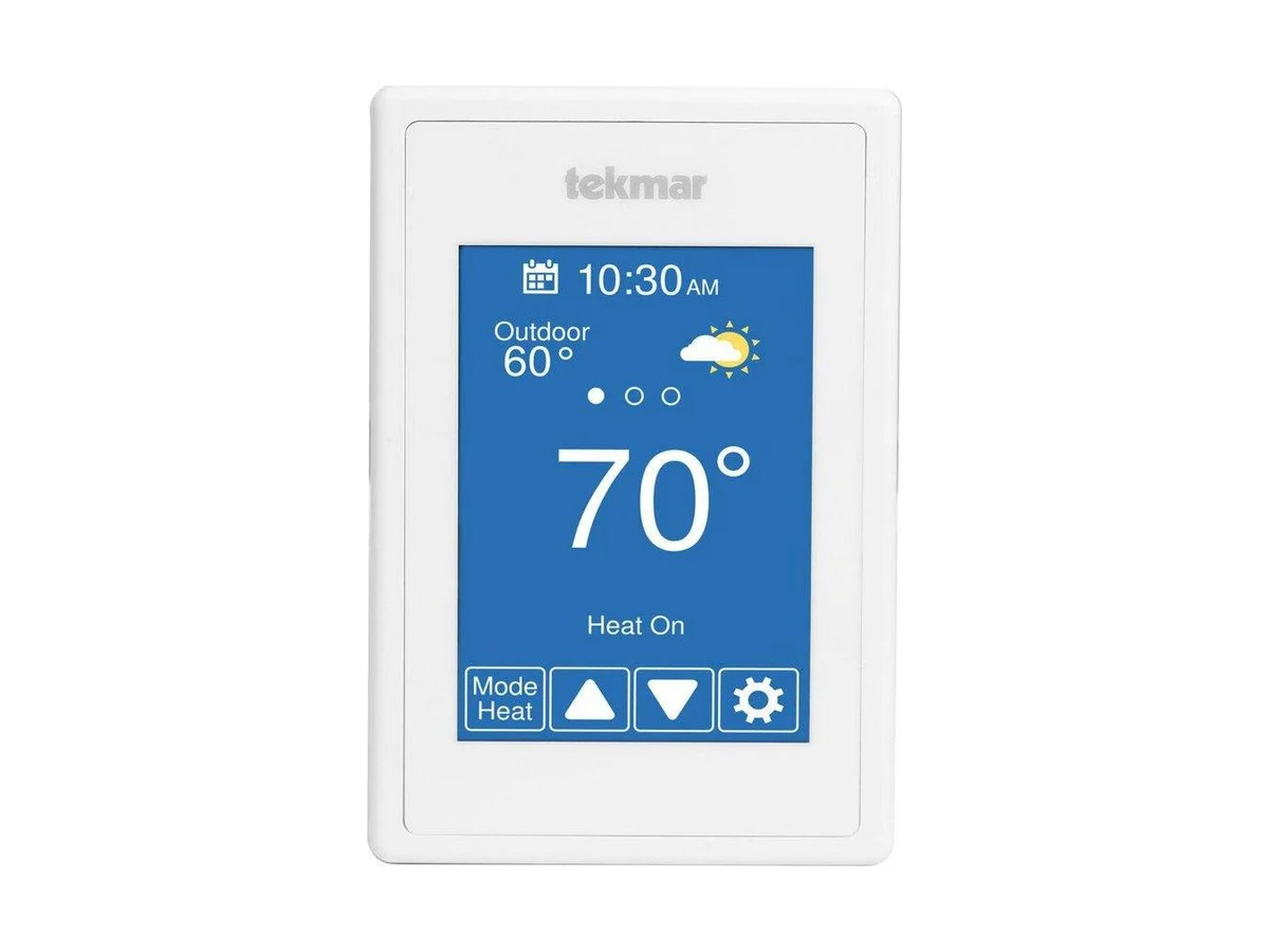 Tekmar Control Systems 563 Programmable thermostat in white