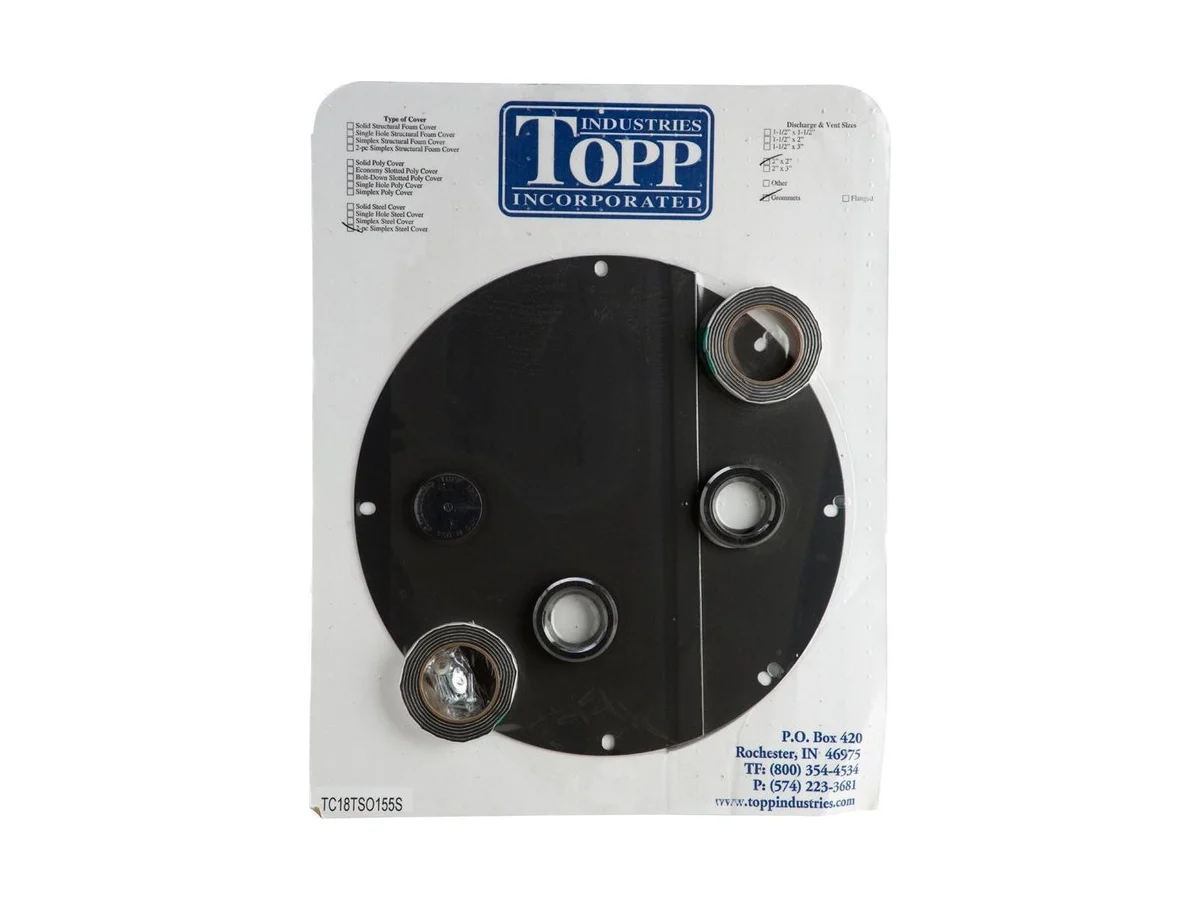 TOPP C18TS-O155S Lid with gasket set