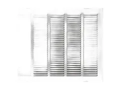 TRUaire 19024X14 Grille in white steel