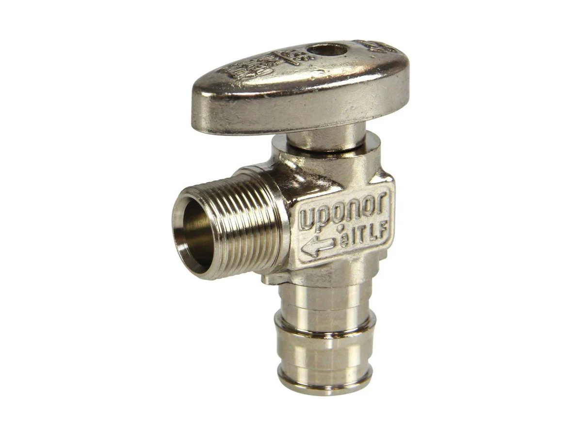 Uponor LF5855038 Valve in chrome plated