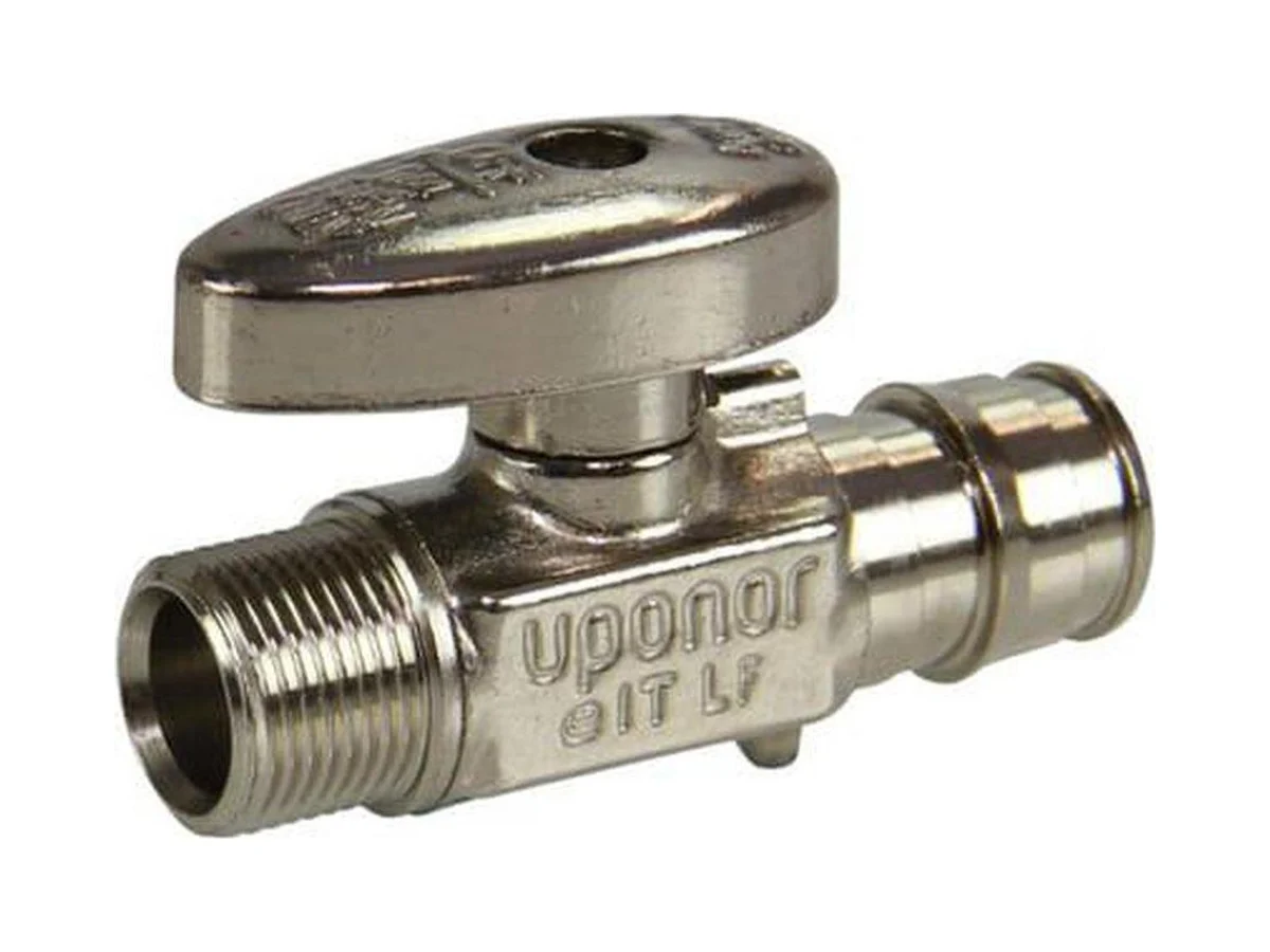 Uponor LF5865038 Valve in chrome plated