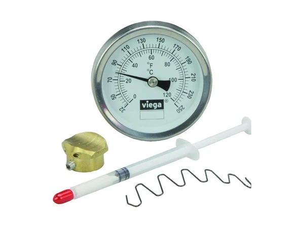 Viega 15055 Strap-on temperature gauge set