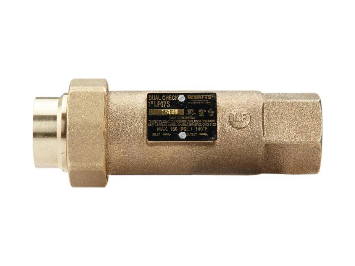 Watts 0122588 Fpt dual check valve