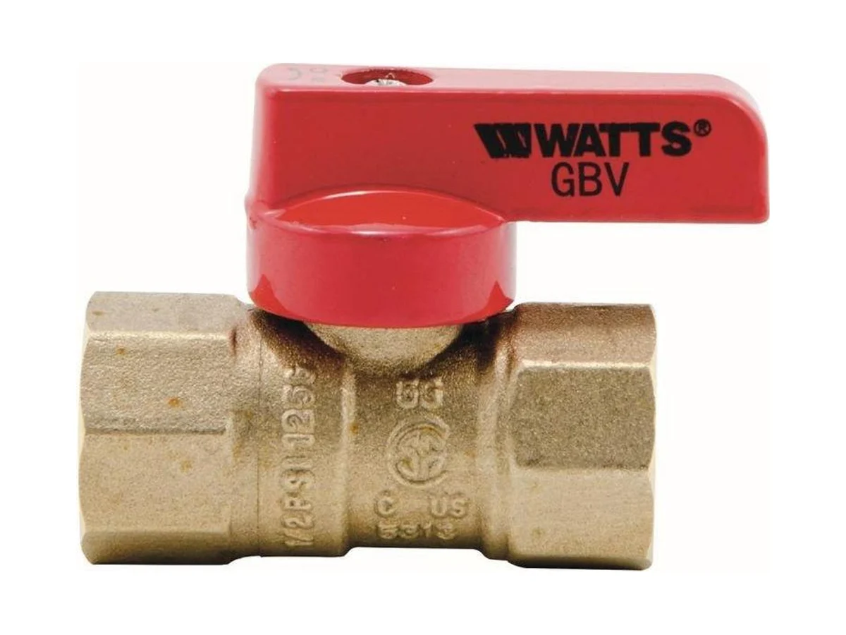 Watts 0545003 T-handle gas ball valve