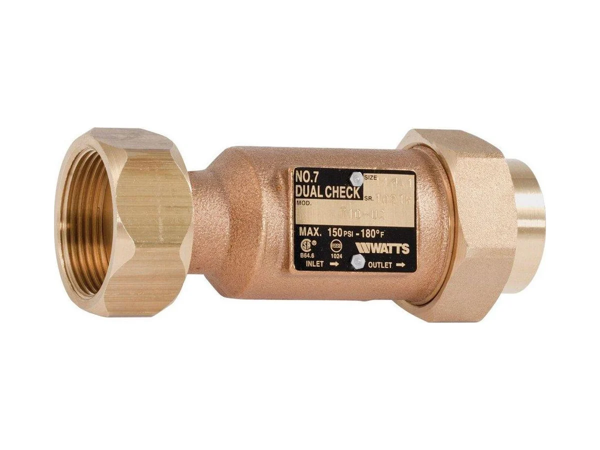 Watts 0792066 Nut dual check valve